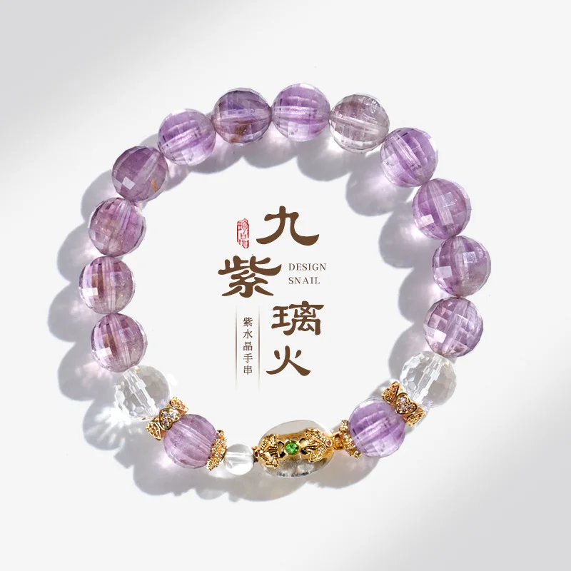 Independently Designed Nine Flame Purple Titanium Ghost DIY Irregular Cutting Surface Design Bracelet Lucky Hand String
Independently Designed Nine Flame Purple Titanium Ghost DIY Irregular Cutting Surface Design Bracelet Lucky Hand String