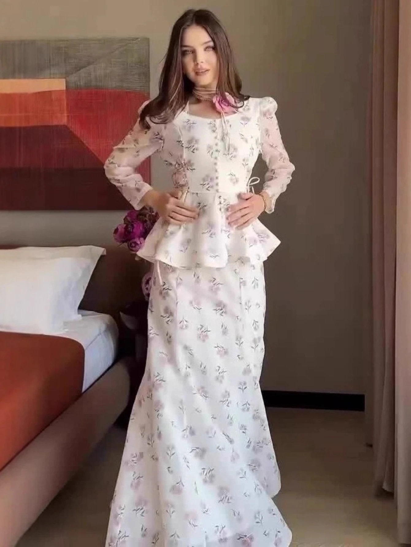 Eid Women 2 Piece Set Flower Button Palace Retro Muslim Sets Jalabiya Ramadan Islam Arab Long Robe Morocco Dubai Kaftan 2026
Eid Women 2 Piece Set Flower Button Palace Retro Muslim Sets Jalabiya Ramadan Islam Arab Long Robe Morocco Dubai Kaftan 2026