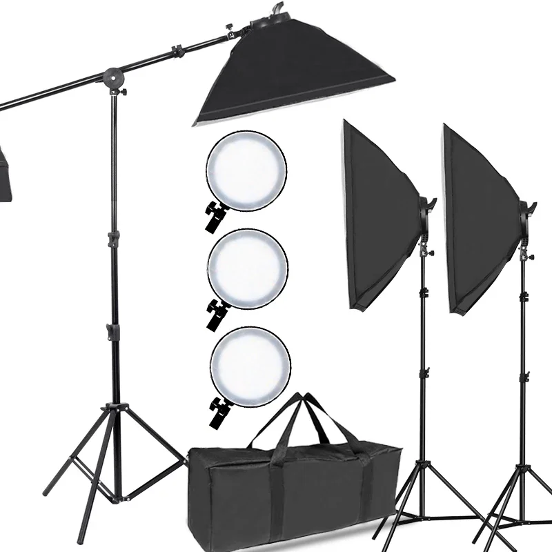 YYHC-Photo Studio Lighting Kit 45W Professional Photography 20'x28' Softbox Continuous Dimmable led light bulbs with Remote Con
YYHC-Photo Studio Lighting Kit 45W Professional Photography 20'x28' Softbox Continuous Dimmable led light bulbs with Remote Con