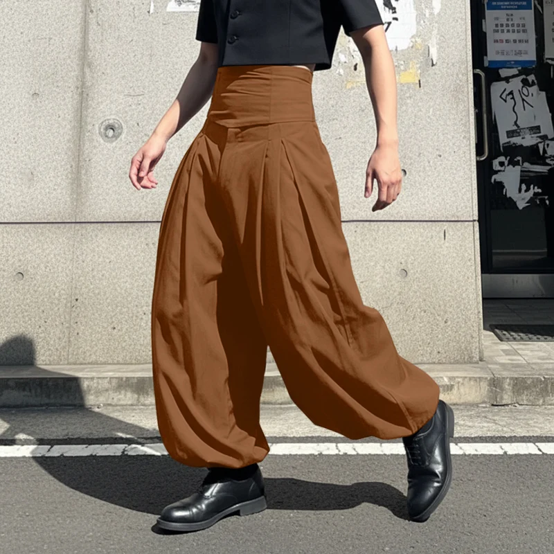 Мужские брюки INCERUN: однотонные джоггеры с высокой талией, повседневные брюки, свободные уличные штаны, плиссированные модные длинные брюки для отдыха 2026
Мужские брюки INCERUN: однотонные джоггеры с высокой талией, повседневные брюки, свободные уличные штаны, плиссированные модные длинные брюки для отдыха 2026