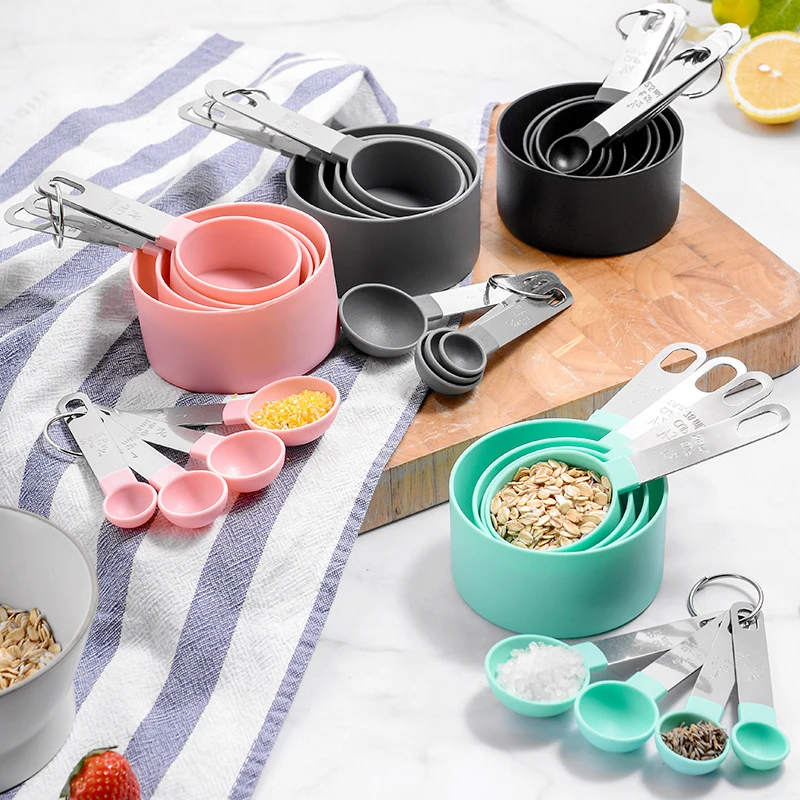Measuring Cups 8pcs Measuring Spoons Set Set Tea Coffee Measuring Tools Kit Liquid Flour Cooking Baking Kitchen Accessories
Measuring Cups 8pcs Measuring Spoons Set Set Tea Coffee Measuring Tools Kit Liquid Flour Cooking Baking Kitchen Accessories