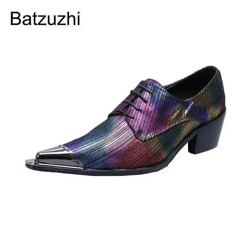 Batzuzhi Leather Dress Shoes Men 6.5CM High Heels Men Shoes Pointed Metal Toe Muti Color Party and Wedding Dress Shoes Male,US12
Batzuzhi Leather Dress Shoes Men 6.5CM High Heels Men Shoes Pointed Metal Toe Muti Color Party and Wedding Dress Shoes Male,US12
