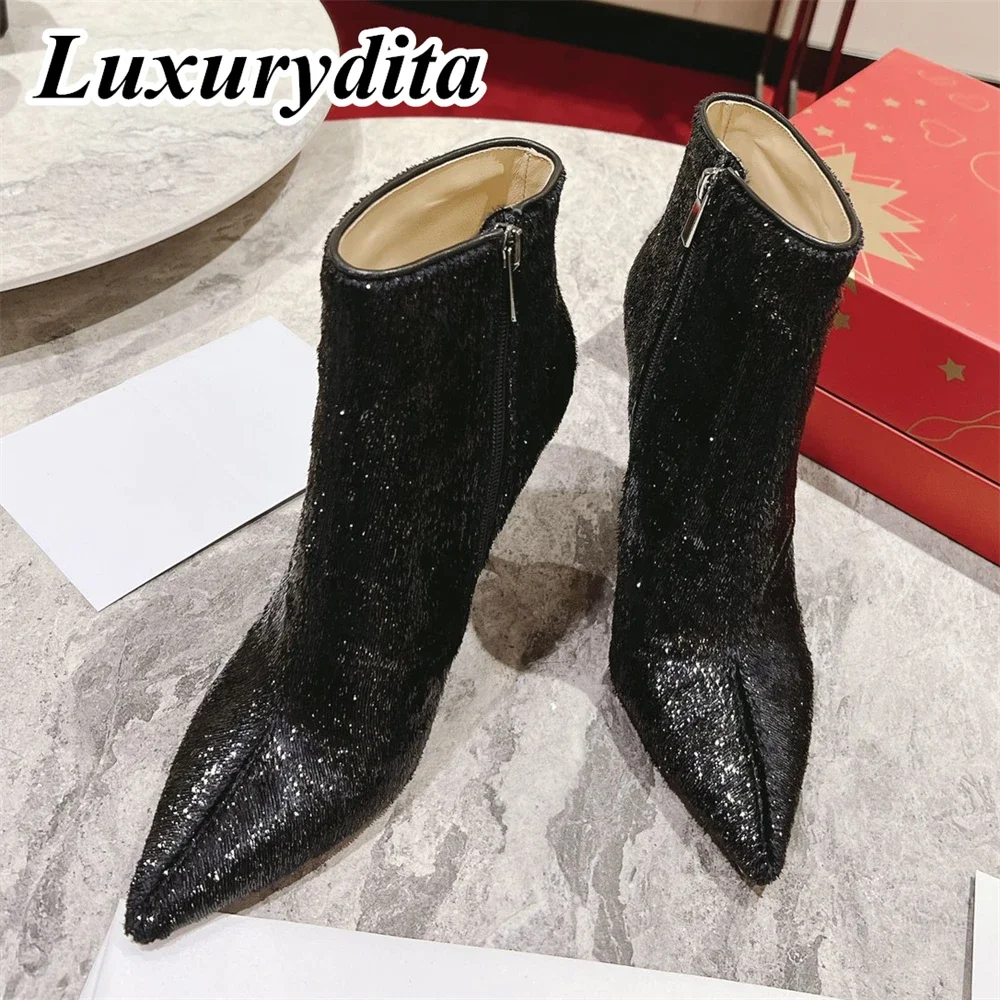 Top Quality Womens High Heel Boots Luxury Fashion Women Ankle Boots Designer Red heel leather sole over the knee boots 0815
Top Quality Womens High Heel Boots Luxury Fashion Women Ankle Boots Designer Red heel leather sole over the knee boots 0815