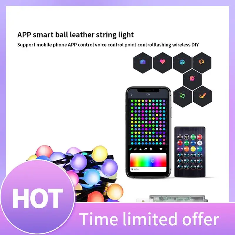 B69C умный светодиодный RGB гирляндный светильник для уличного украшения, сделай сам, домашний декор, гирлянда, лампа, водонепроницаемый ночник, светильник для кемпинга-B Dura
B69C умный светодиодный RGB гирляндный светильник для уличного украшения, сделай сам, домашний декор, гирлянда, лампа, водонепроницаемый ночник, светильник для кемпинга-B Dura