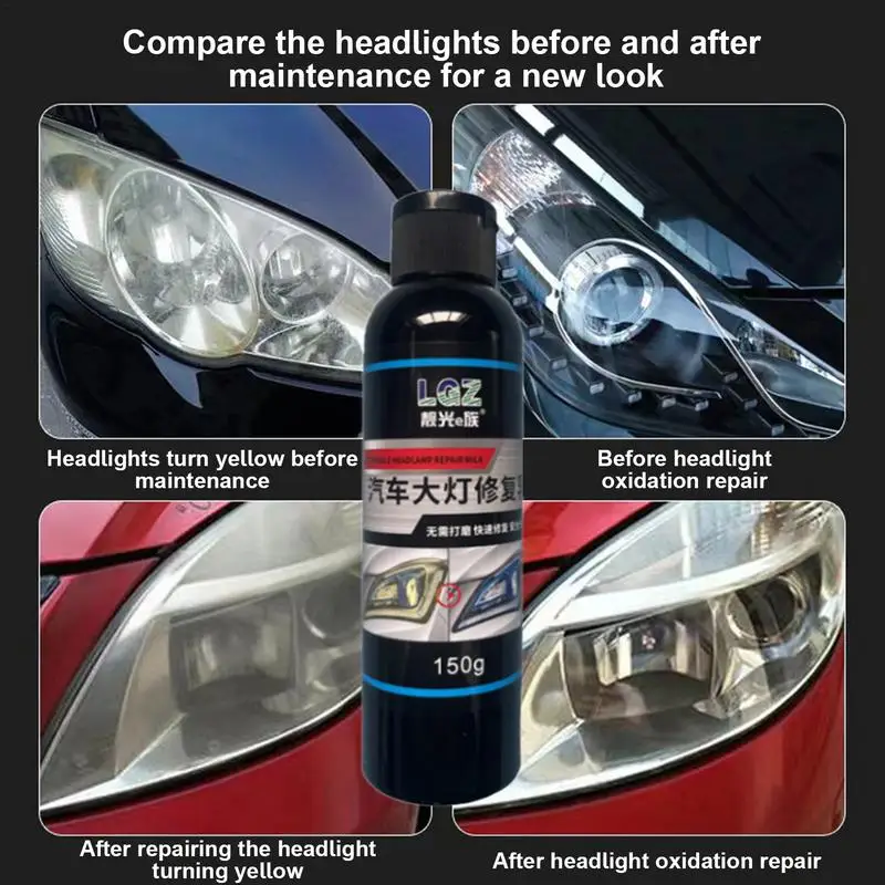 Car Headlights Cleaner Spray Scratch Remover Repair Cleaning Paste High-Temperature UV Protection Light Lens Restore paint care
Car Headlights Cleaner Spray Scratch Remover Repair Cleaning Paste High-Temperature UV Protection Light Lens Restore paint care