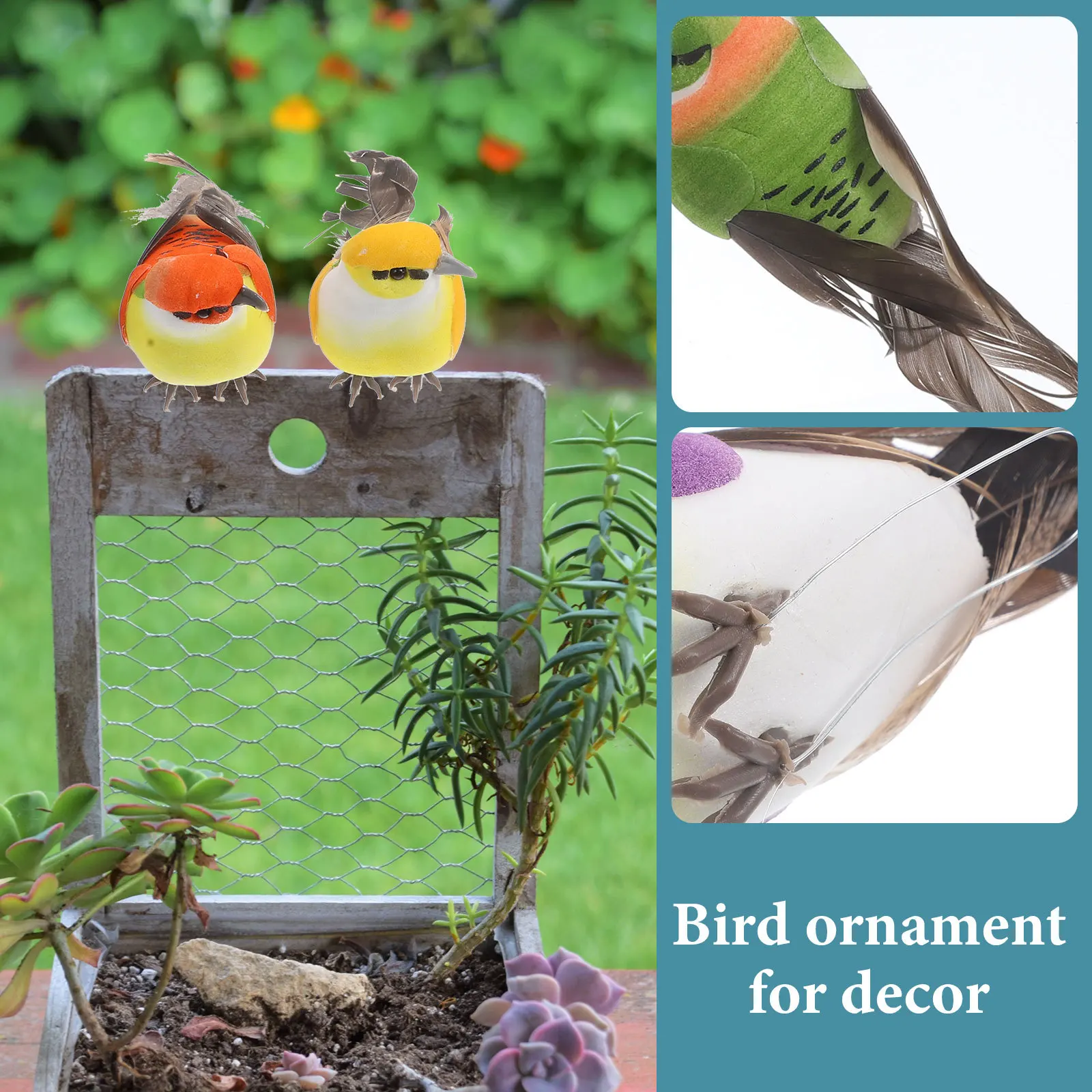 6Pcs Colorful Bird Decorations Simulated Small Birds for Garden Yard Balcony Scene Layout Lifelike Foams Plume Birds Greening
6Pcs Colorful Bird Decorations Simulated Small Birds for Garden Yard Balcony Scene Layout Lifelike Foams Plume Birds Greening