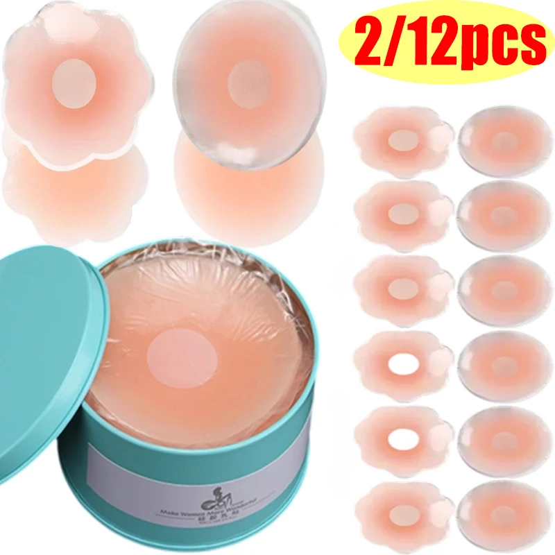 2/12pcs Invisible Self Adhesive Chest Paste Reusable Sticker Breast Petal Strapless Lift Up Bra Pad Silicone Petal Nipple Cover
2/12pcs Invisible Self Adhesive Chest Paste Reusable Sticker Breast Petal Strapless Lift Up Bra Pad Silicone Petal Nipple Cover