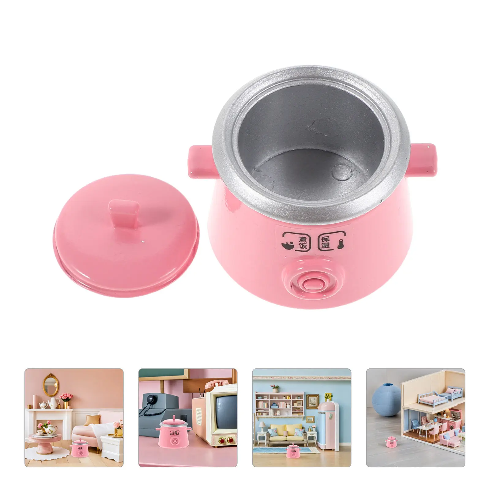 Miniature Rice Cooker Small Metal Mini Cooker Realistic Portable Pretend Kitchen Role Play Dollhouse Decoration
Miniature Rice Cooker Small Metal Mini Cooker Realistic Portable Pretend Kitchen Role Play Dollhouse Decoration