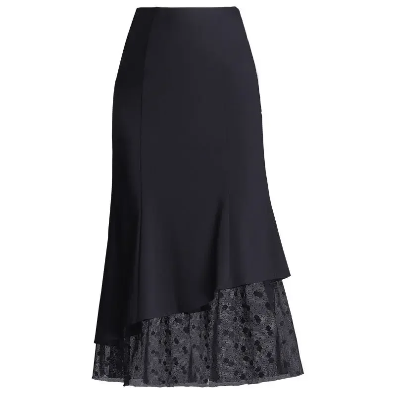 Lace Patchwork Female Skirts Tight High Waist Wrap Midi Women's Skirt Black Vintage Casual A Line 2025 Trend Clothing Quality V
Lace Patchwork Female Skirts Tight High Waist Wrap Midi Women's Skirt Black Vintage Casual A Line 2025 Trend Clothing Quality V
