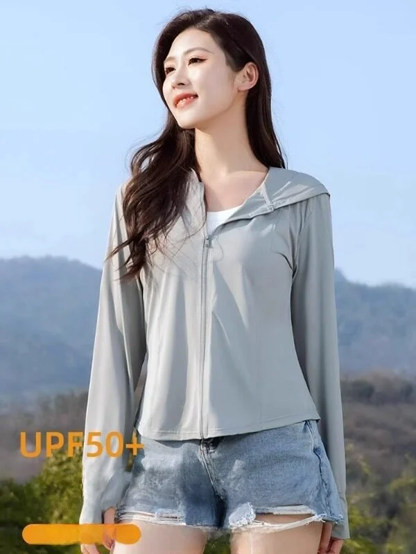 Slimming UPF50 UV Protection Ice Silk Women's Summer Breathable Anti-Uv Hooded Jacket Casual Style Polyester Fiber Long Sleev...
Slimming UPF50 UV Protection Ice Silk Women's Summer Breathable Anti-Uv Hooded Jacket Casual Style Polyester Fiber Long Sleev...