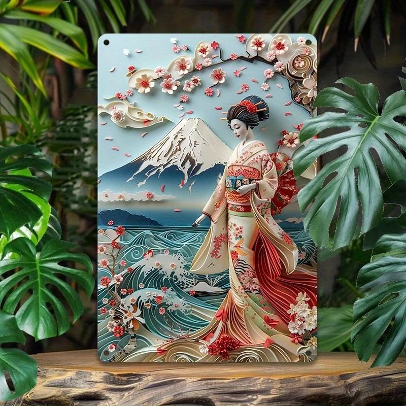 Vintage Japanese Kimono Wall Art: Aluminum 3D Relief Sign, Perfect for Apartment, Gym, Bathroom, Store, Valentine's Day Gifts
Vintage Japanese Kimono Wall Art: Aluminum 3D Relief Sign, Perfect for Apartment, Gym, Bathroom, Store, Valentine's Day Gifts