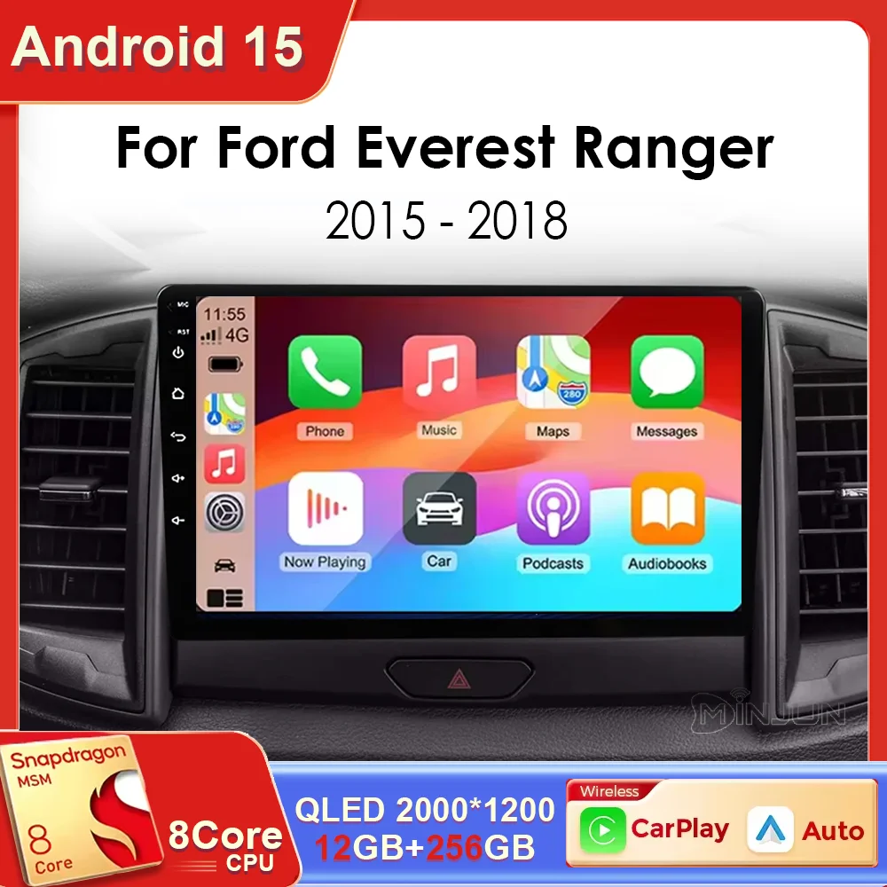 Автомобильный радиоприемник Android 14, стерео экран для Ford Ranger 2015 2016 2017 2018 2019-2022 Qualcomm, мультимедийный Carplay, авторадио, головное устройство
Автомобильный радиоприемник Android 14, стерео экран для Ford Ranger 2015 2016 2017 2018 2019-2022 Qualcomm, мультимедийный Carplay, авторадио, головное устройство