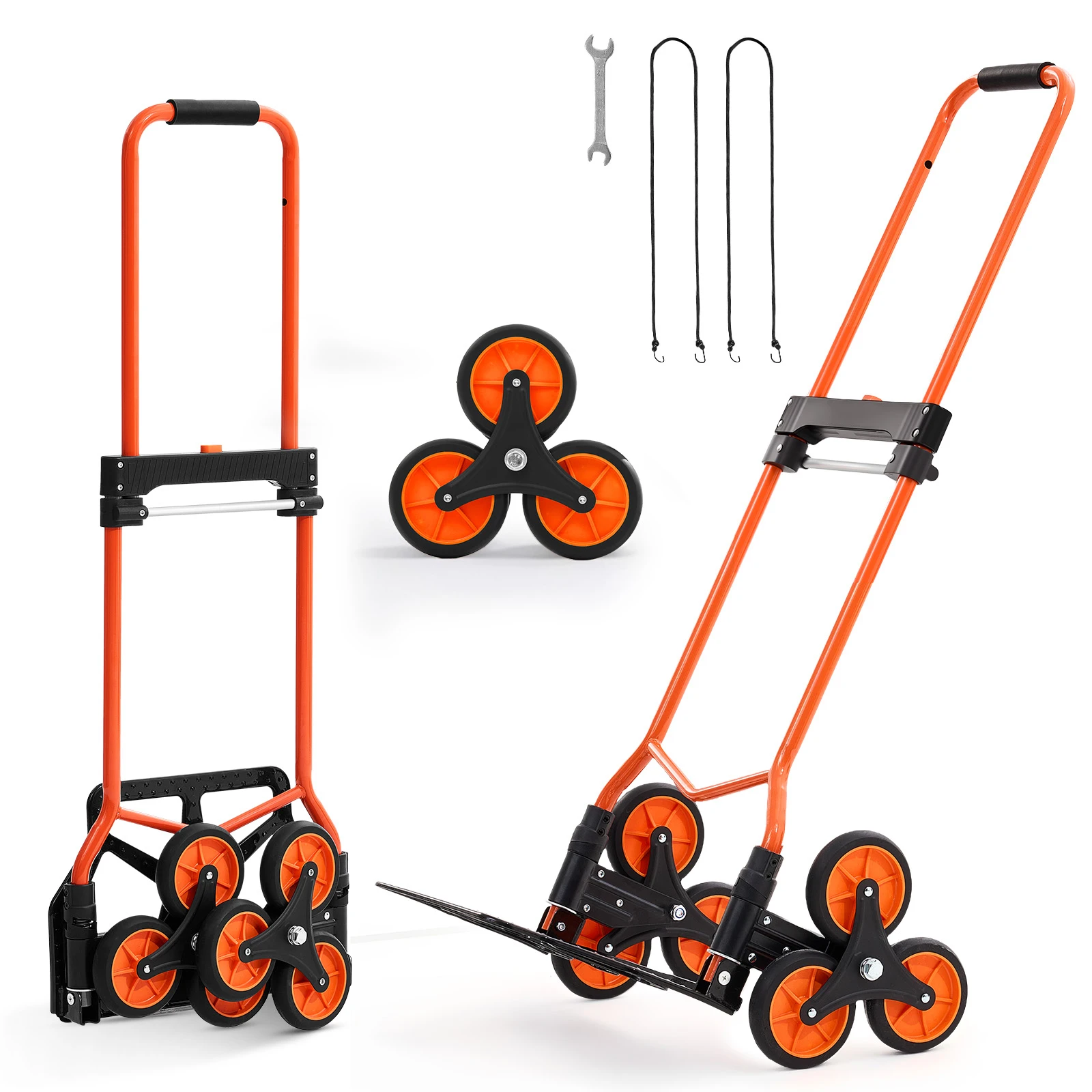 SucceBuy 120LBS Stair Climbing Cart Portable Folding Trolley with Telescoping Handle Stair Climber Dolly for Groceries Warehouse
SucceBuy 120LBS Stair Climbing Cart Portable Folding Trolley with Telescoping Handle Stair Climber Dolly for Groceries Warehouse