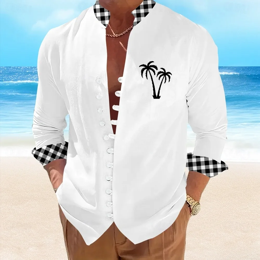Men's Coconut Unique Texture Casual Shirt Hawaii Long Sleeve Shirt Hawaii Vacation Casual Spring Stand up Collar Button Shirt
Men's Coconut Unique Texture Casual Shirt Hawaii Long Sleeve Shirt Hawaii Vacation Casual Spring Stand up Collar Button Shirt