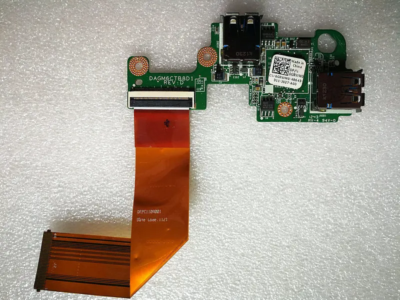 Оригинальная USB-плата для DELL XPS 15 L501X L502X DAGM6CTB8D1 CN-0GRWM0 0GRWM0 GRWM0 DEPC 1104001
Оригинальная USB-плата для DELL XPS 15 L501X L502X DAGM6CTB8D1 CN-0GRWM0 0GRWM0 GRWM0 DEPC 1104001