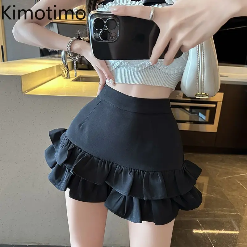 Kimotimo Black Casual Skirt Shorts Women 2025 New High Waist Slim Chic Ruffled A-line Short Skirts Fashion Spicy Girl Y2k Skort
Kimotimo Black Casual Skirt Shorts Women 2025 New High Waist Slim Chic Ruffled A-line Short Skirts Fashion Spicy Girl Y2k Skort