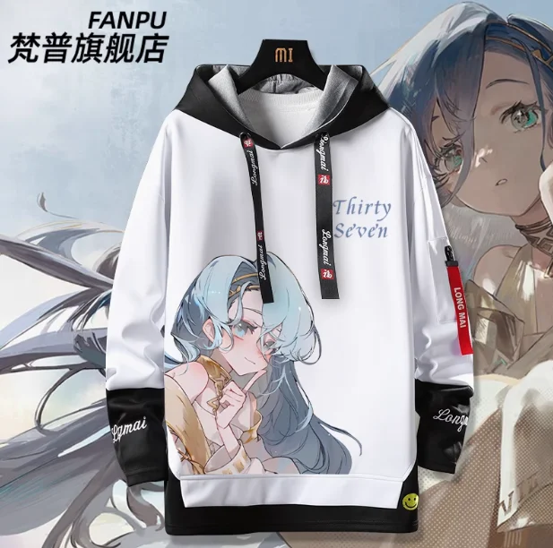 Anime Reverse:1999 Thirty-Seven Fake Two-Piece Hooded Hoodie Cosplay Autumn Winter Men Women Coat Loose Jacket Tops 
Anime Reverse:1999 Thirty-Seven Fake Two-Piece Hooded Hoodie Cosplay Autumn Winter Men Women Coat Loose Jacket Tops