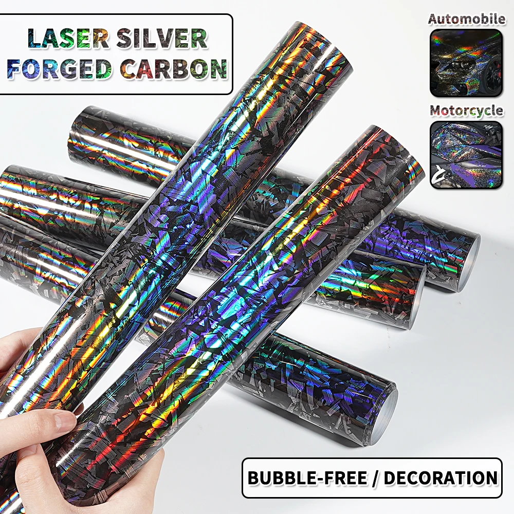 Rainbow Holographic Forged Carbon Glossy Laser Wrap Vinyl Motorcycle Stickers Forged Carbon Fiber Car Body Color Change Film
Rainbow Holographic Forged Carbon Glossy Laser Wrap Vinyl Motorcycle Stickers Forged Carbon Fiber Car Body Color Change Film