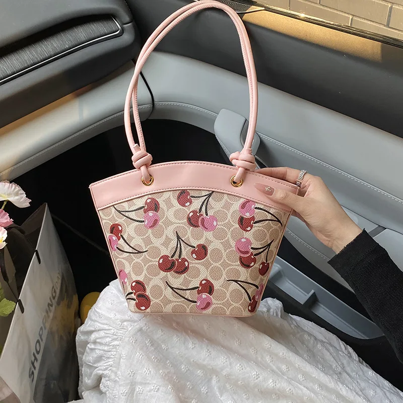 2025 New! Women's Cherry Print Tote Bag - Handheld/Shoulder/Crossbody, Large Capacity Shopping Companion Sophisticated Texture
2025 New! Women's Cherry Print Tote Bag - Handheld/Shoulder/Crossbody, Large Capacity Shopping Companion Sophisticated Texture