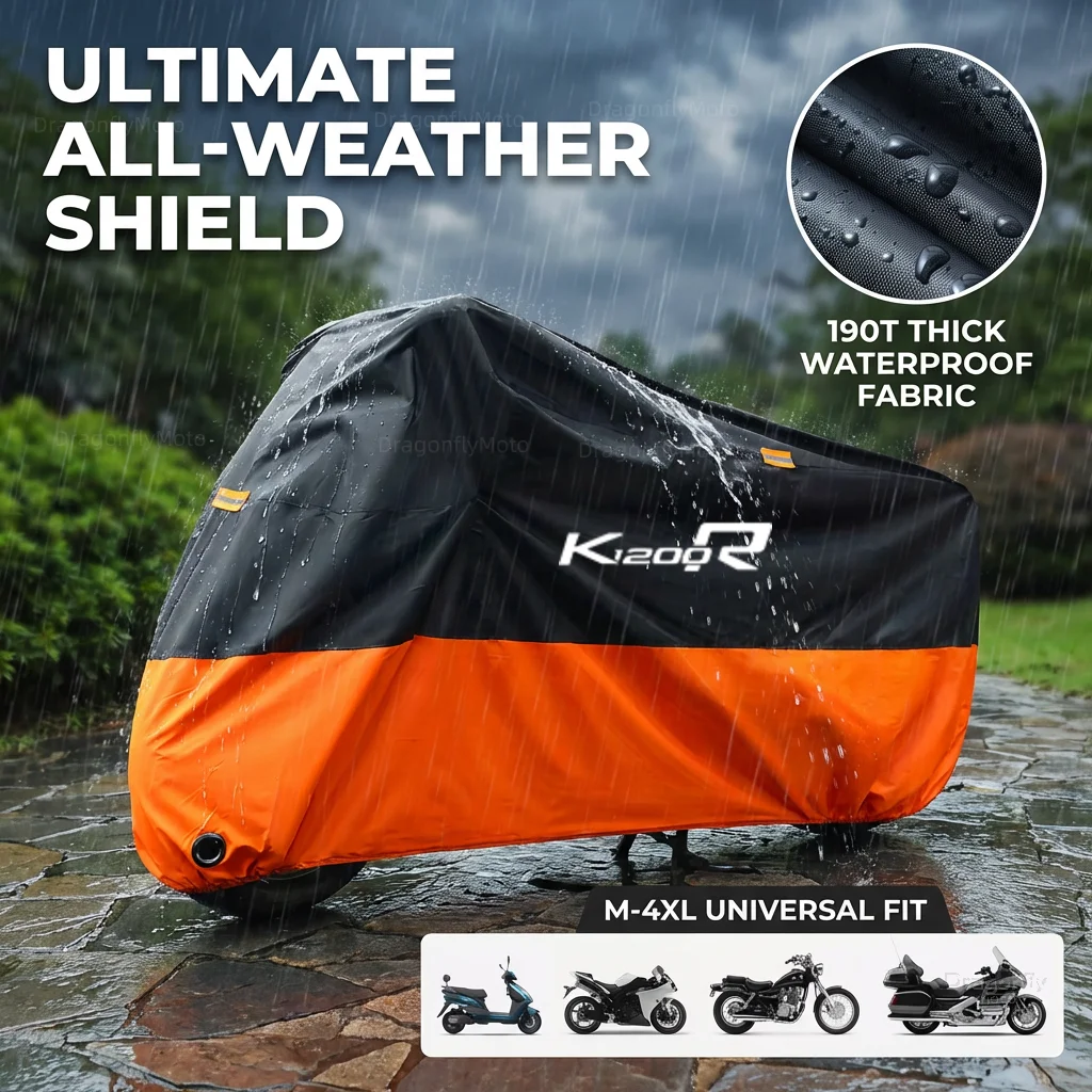 For BMW K1200R K1200S K 1200 R K 1200R Motorcycle Cover Thick 210D Waterproof Outdoor Uv Protective Dust Rain Sunshade
For BMW K1200R K1200S K 1200 R K 1200R Motorcycle Cover Thick 210D Waterproof Outdoor Uv Protective Dust Rain Sunshade
