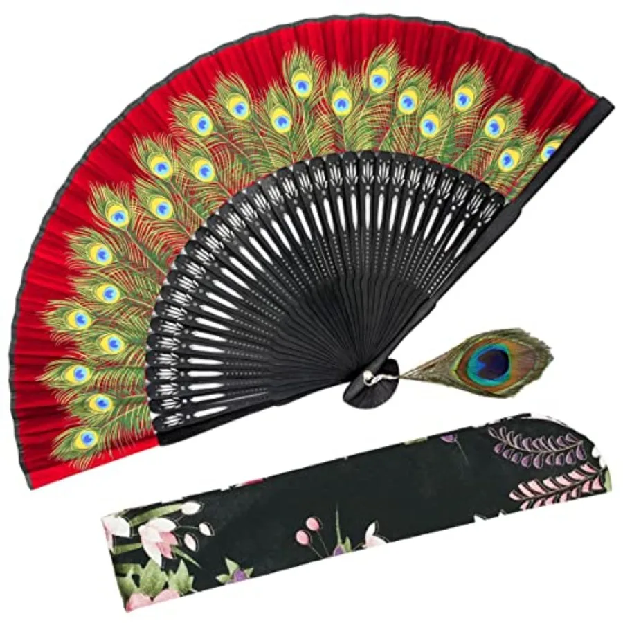 Hand Held Folding Fan for Women Peacock Chinese Japanese Oriental Asian Style - for Wedding, Dancing, Church, Party, Gifts
Hand Held Folding Fan for Women Peacock Chinese Japanese Oriental Asian Style - for Wedding, Dancing, Church, Party, Gifts