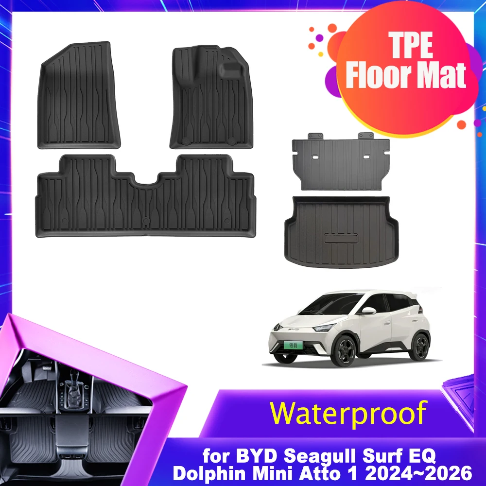 Car Floor Mat for BYD Seagull Surf EQ Dolphin Mini Atto 1 2024~202 TPE Foot Liner Trunk Pad Waterproof Protector Accessories
Car Floor Mat for BYD Seagull Surf EQ Dolphin Mini Atto 1 2024~202 TPE Foot Liner Trunk Pad Waterproof Protector Accessories