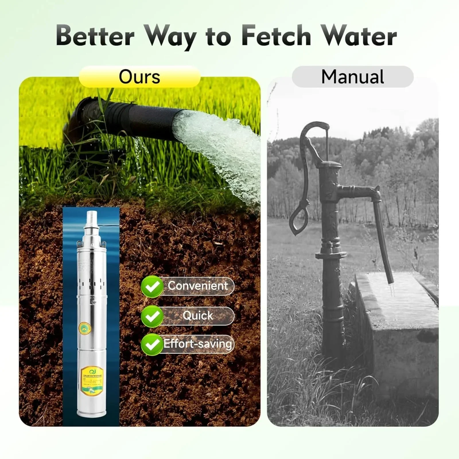 2850 RPM, Maximum Head 65 m, Deep Well Pump, 370 W Pump, Flow Rate 2 m³/h, Outlet Diameter 2.54 cm,Maximum Submersion Depth 40 m
2850 RPM, Maximum Head 65 m, Deep Well Pump, 370 W Pump, Flow Rate 2 m³/h, Outlet Diameter 2.54 cm,Maximum Submersion Depth 40 m