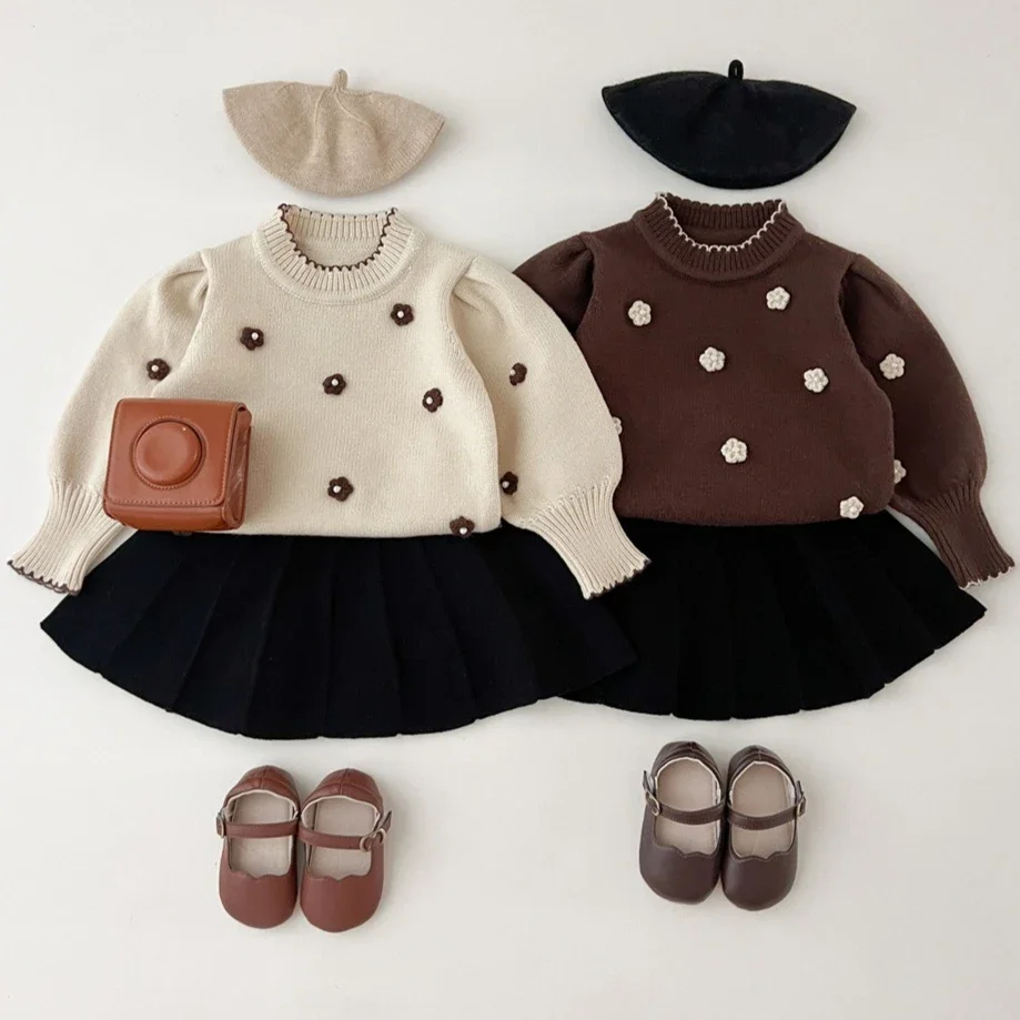 Girls Set 2026 Spring and Autumn Childrens Clothing Korean Style Girl Baby Handmade Flower Pullover Princess Dress Two Sets
Girls Set 2026 Spring and Autumn Childrens Clothing Korean Style Girl Baby Handmade Flower Pullover Princess Dress Two Sets