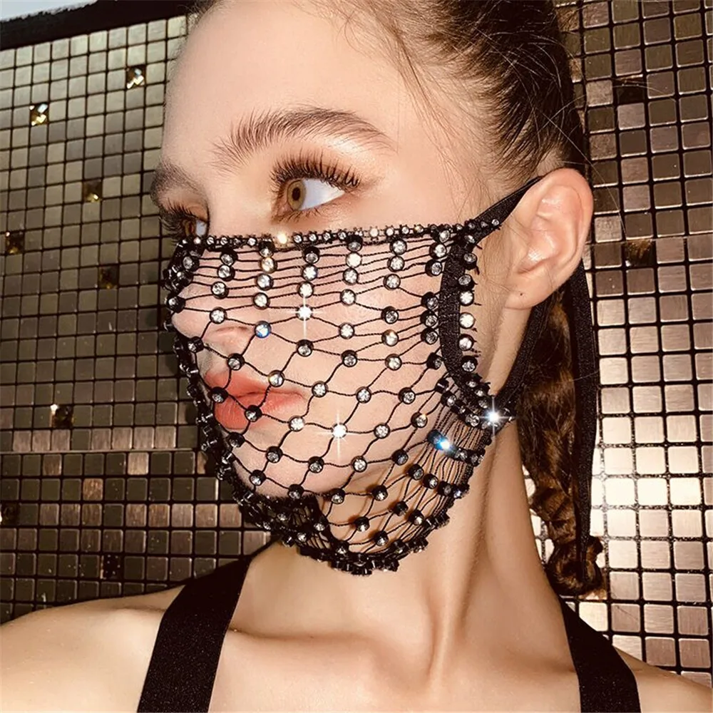 Water Popular With Mesh Mask, Sparkling Diamond Trendy Accessory Mask For Women LBZ1335
Water Popular With Mesh Mask, Sparkling Diamond Trendy Accessory Mask For Women LBZ1335