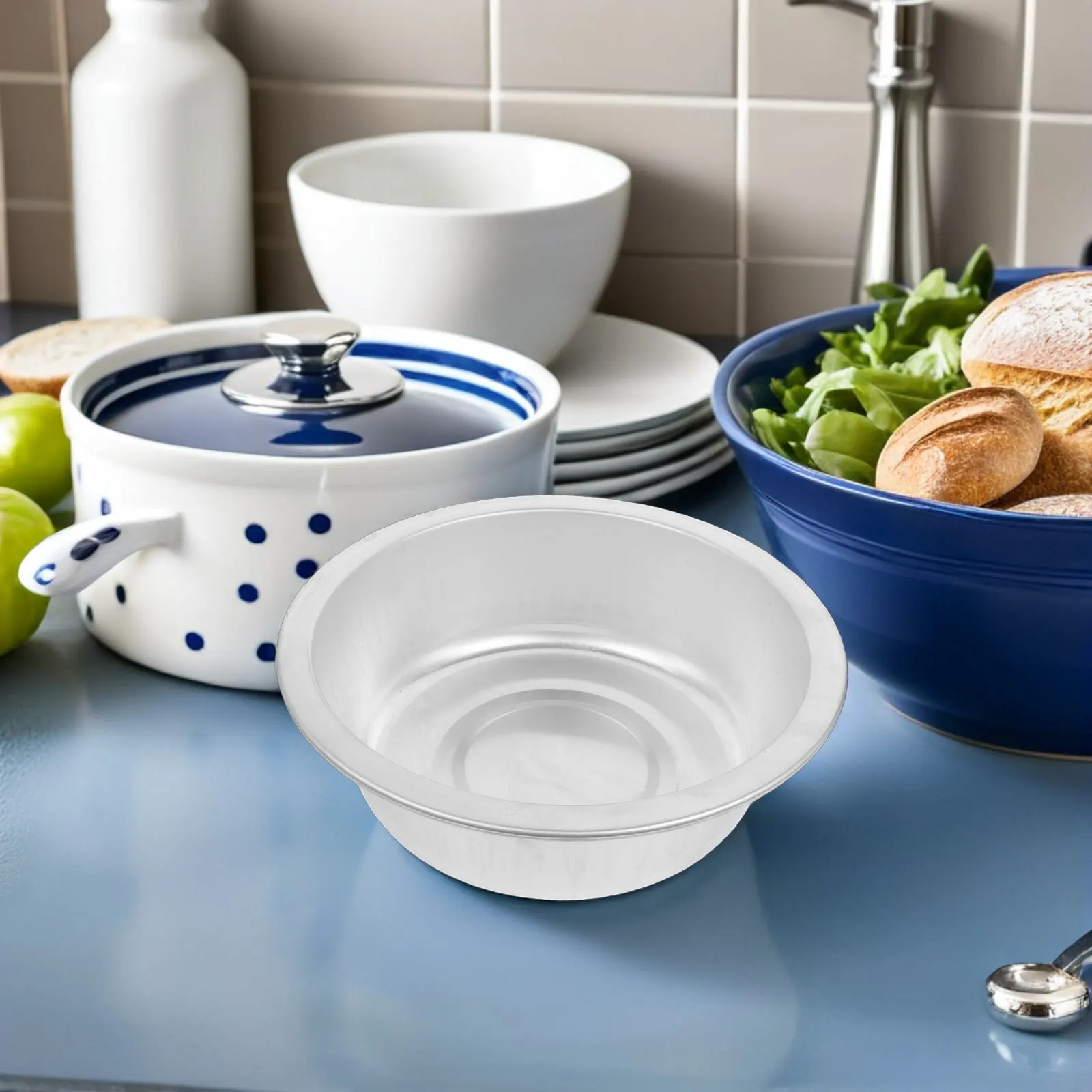Thickened Aluminum Wash Basin 14x5 Inch Flat Bottom Farmhouse Kitchen Mixing Bowl for Sourdough Dough Veggie Washing Fruit
Thickened Aluminum Wash Basin 14x5 Inch Flat Bottom Farmhouse Kitchen Mixing Bowl for Sourdough Dough Veggie Washing Fruit