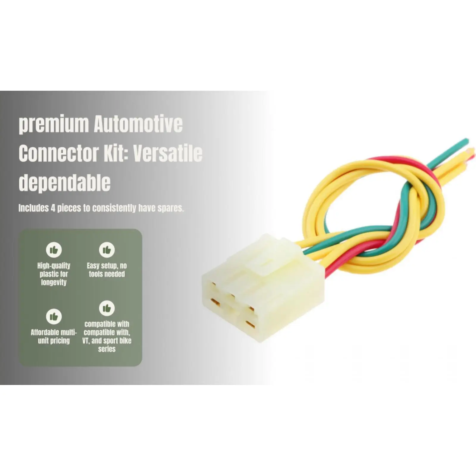 Durable 5 Pin Voltage Regulator Rectifier Connector Plastic Plug for Honda CB VT CBR 250 400 900 Accessories
Durable 5 Pin Voltage Regulator Rectifier Connector Plastic Plug for Honda CB VT CBR 250 400 900 Accessories