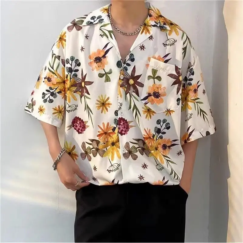 Tops 2025 Korean Style Men Print Pattern Design Shirt Casual Well Fitting Short Sleeved Blouse S-3XL
Tops 2025 Korean Style Men Print Pattern Design Shirt Casual Well Fitting Short Sleeved Blouse S-3XL