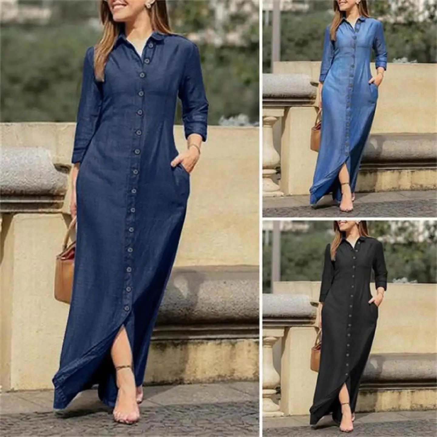Long Maxi plus Size Shirt Dress for Women Autumn Winter Street Style High Waist V-Neck A-Line Skirt 100% Linen Fabric
Long Maxi plus Size Shirt Dress for Women Autumn Winter Street Style High Waist V-Neck A-Line Skirt 100% Linen Fabric