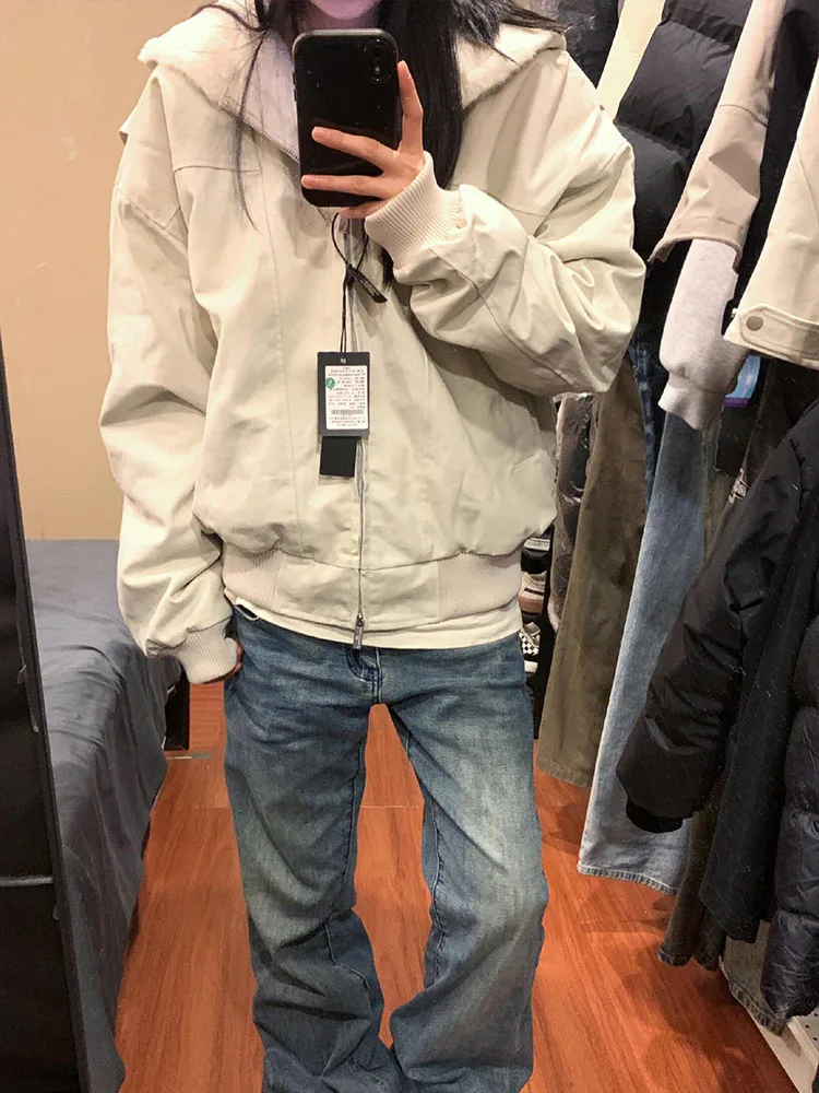 American High Street Sle Women's Thiened Hooded Cotton Jaet Winter New Waed Canvas Coat Warm Comfortable Zipper Closure
American High Street Sle Women's Thiened Hooded Cotton Jaet Winter New Waed Canvas Coat Warm Comfortable Zipper Closure