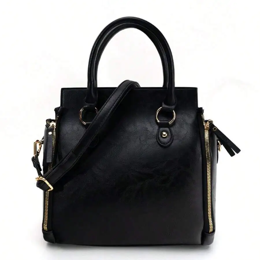 Ladies' Vintage Tote Bag - Large Capacity Handbag With Multiple Pockets, Detachable Shoulder Strap And Wristlet, Snap Closure, Fashion Accessory | Vintage Design | Glossy Finish, Perfect Valentine's Day Gift
Ladies' Vintage Tote Bag - Large Capacity Handbag With Multiple Pockets, Detachable Shoulder Strap And Wristlet, Snap Closure, Fashion Accessory | Vintage Design | Glossy Finish, Perfect Valentine's Day Gift