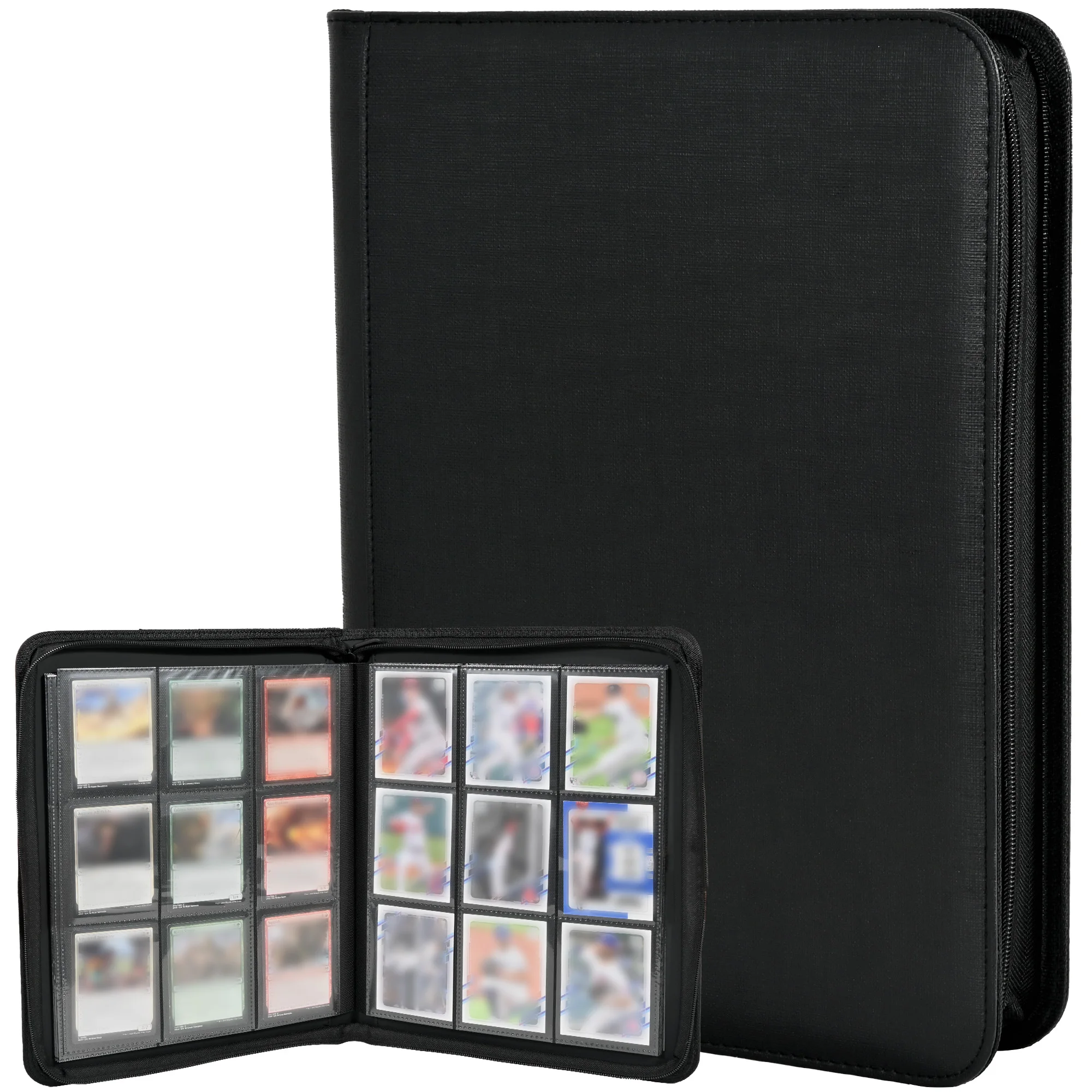 9 Pocket Card Binder, Premium Zip Trading Card Binder, 360 Double Sided Pocket PU Collection Binder, Collector Album, Card Folde
9 Pocket Card Binder, Premium Zip Trading Card Binder, 360 Double Sided Pocket PU Collection Binder, Collector Album, Card Folde