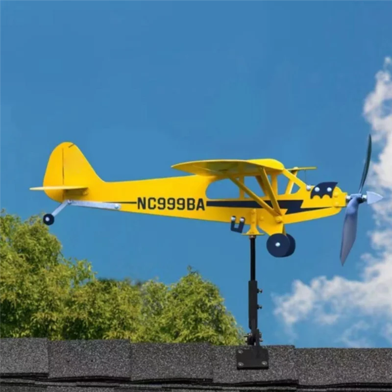 3D Wind Rotating Metal Aircraft Weather Vane Outdoor Roof Wind Direction Indicator Weather Vane Garden Decoration, Durable L
3D Wind Rotating Metal Aircraft Weather Vane Outdoor Roof Wind Direction Indicator Weather Vane Garden Decoration, Durable L