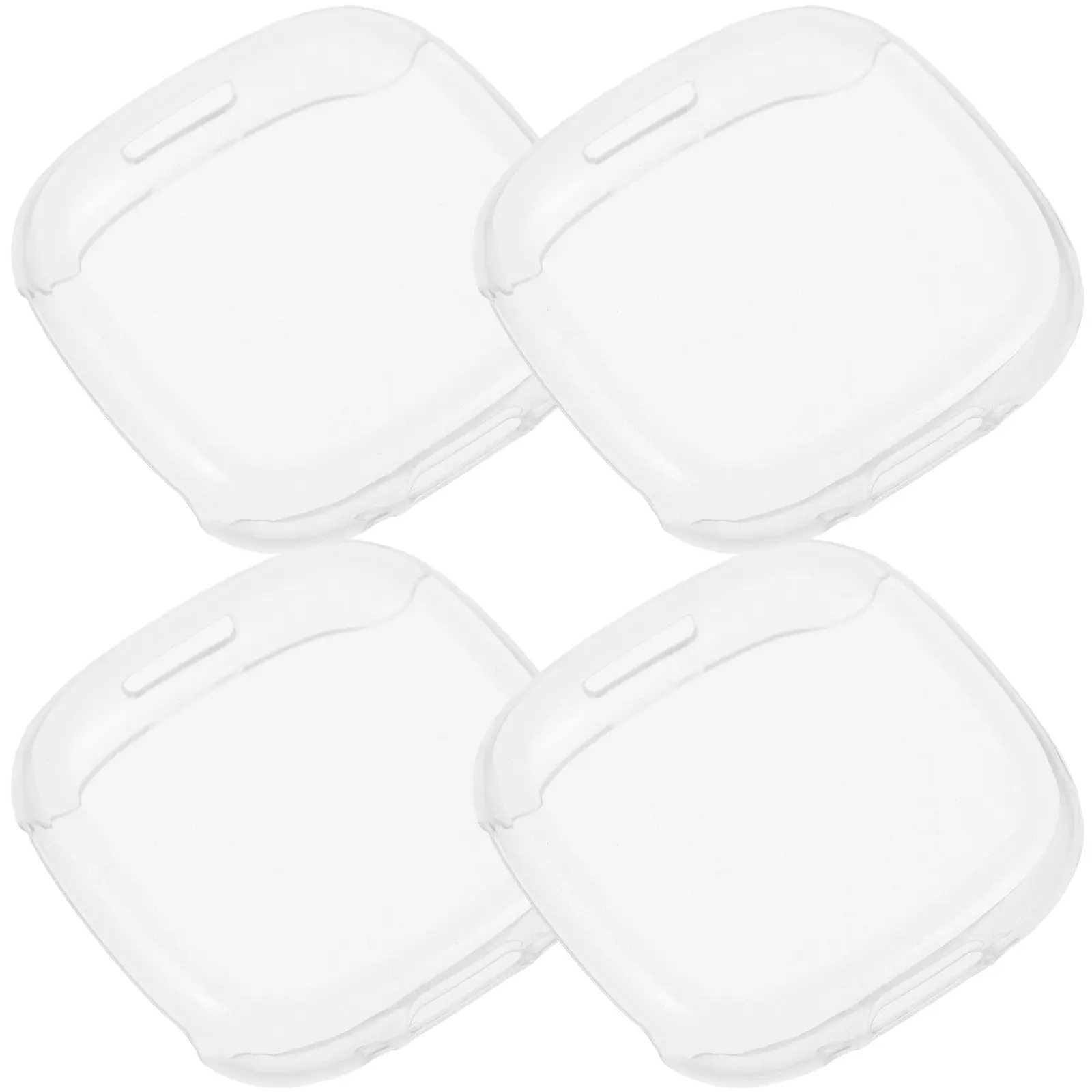 4Pcs Tpu Protective Watch Case Transparent Anti-Scratch Cover Compatible for Fitbit Versa4 Screen Protector