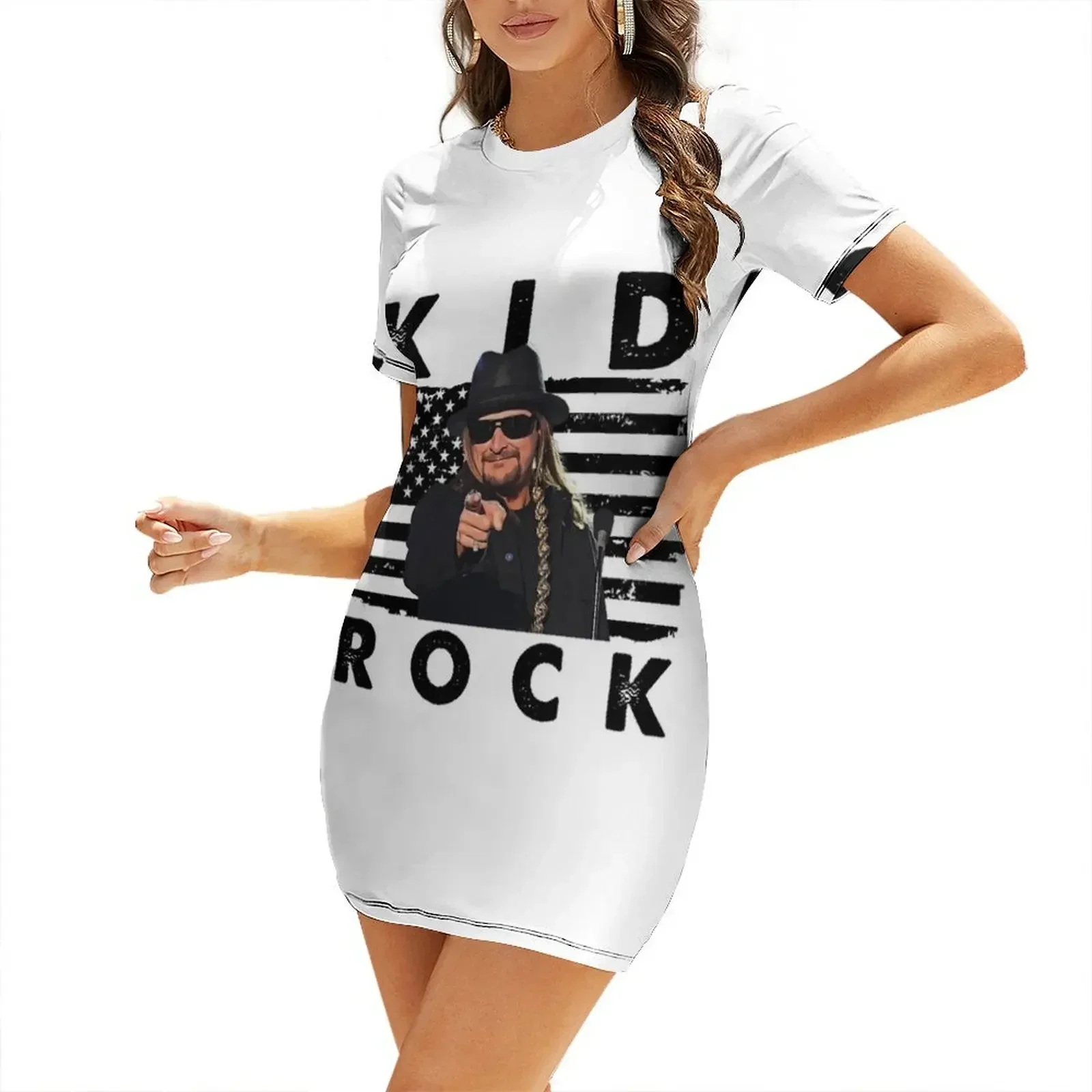 Retro American Flag Kid Rock Music Gift Short-Sleeved Dress dresses summer clothing women summer 2026
Retro American Flag Kid Rock Music Gift Short-Sleeved Dress dresses summer clothing women summer 2026
