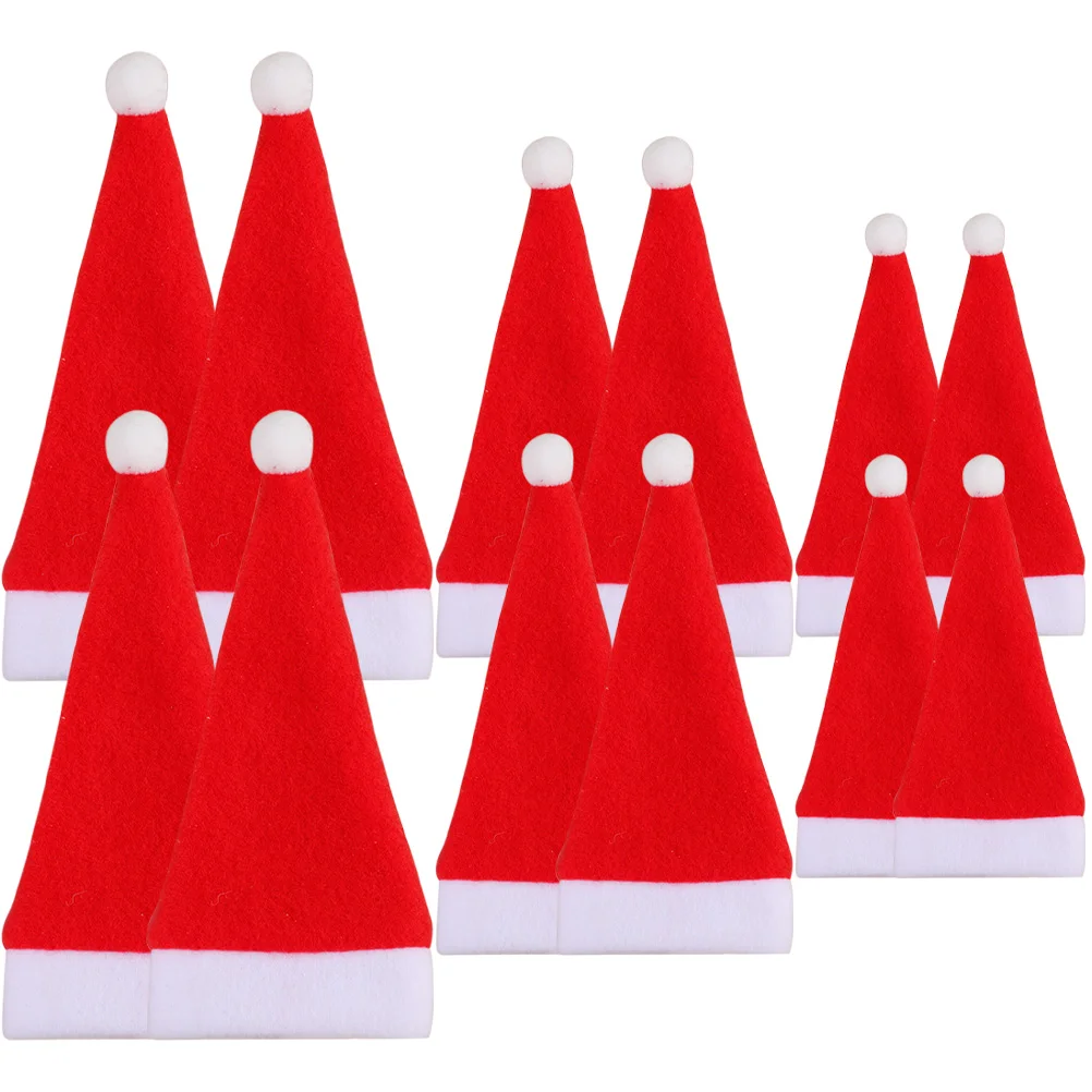 Mini Santa Hat Christmas Home Kit Soft Red White Design Festive Decoration Bottle Cover Holiday Gift Party Hats
Mini Santa Hat Christmas Home Kit Soft Red White Design Festive Decoration Bottle Cover Holiday Gift Party Hats
