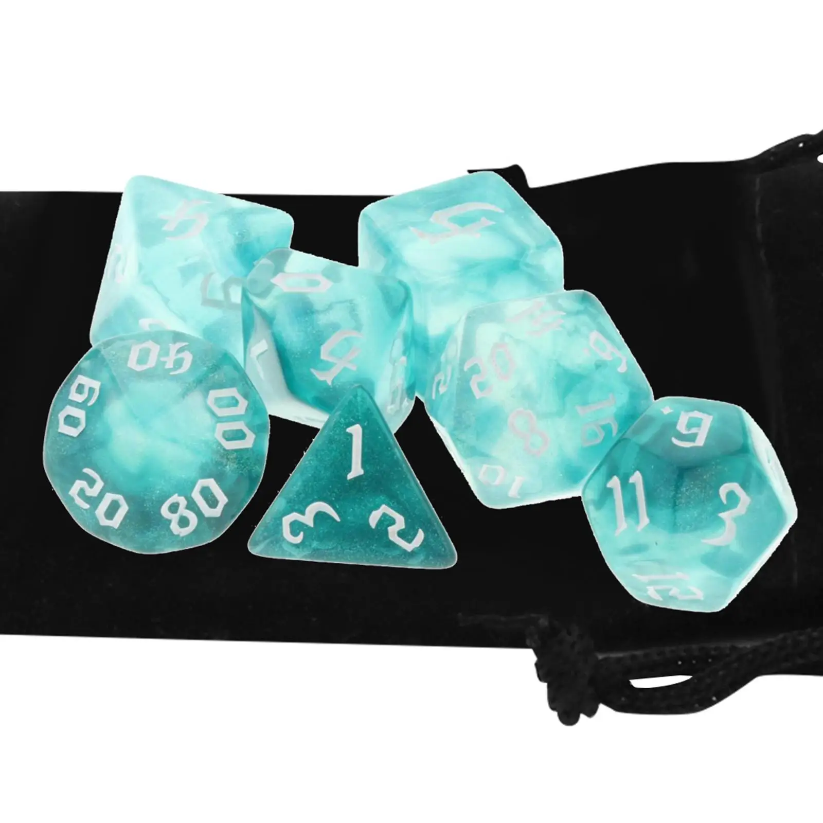 Набор многогранных акриловых кубиков D8, D10, D12, D20 для настольных игр и ролевых приключений
Набор многогранных акриловых кубиков D8, D10, D12, D20 для настольных игр и ролевых приключений