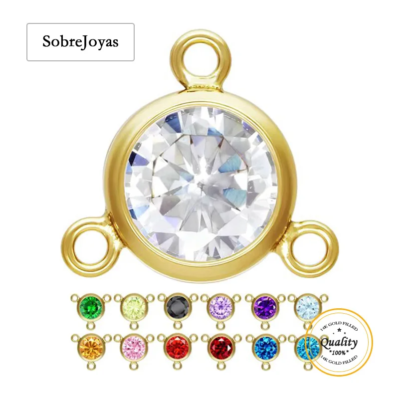 Подвеска-коннектор 6 мм с фианитом 3А, позолота 14К, с кольцами для крепления, для украшений, аксессуар
Подвеска-коннектор 6 мм с фианитом 3А, позолота 14К, с кольцами для крепления, для украшений, аксессуар