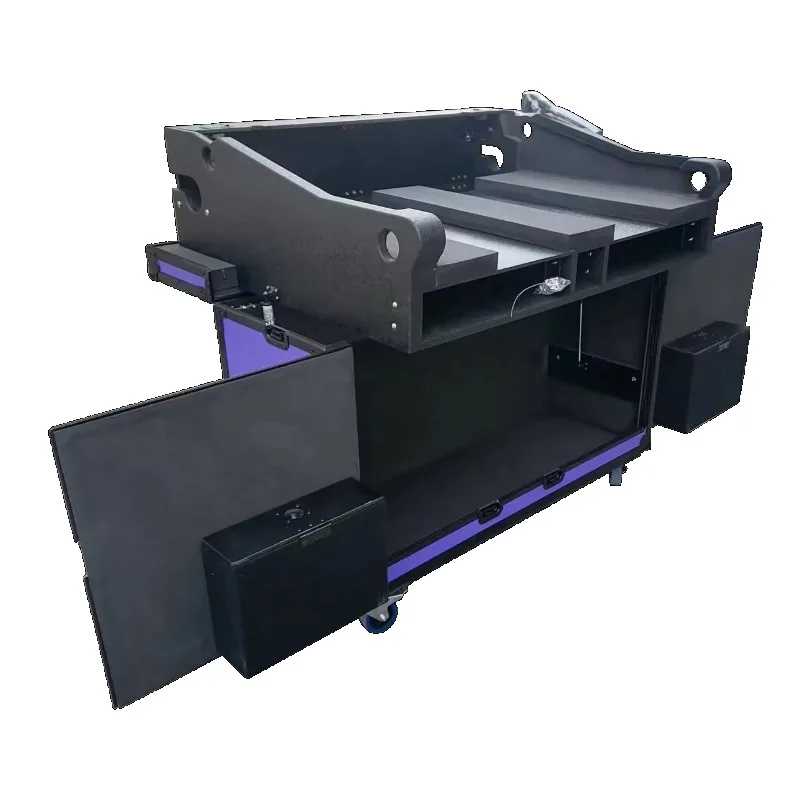 Goodcase Customized Purple Hydraulic Flip Flight Cases with Heavy Duty Protection & IP65 Avid Venue Profile with 2U Space
Goodcase Customized Purple Hydraulic Flip Flight Cases with Heavy Duty Protection & IP65 Avid Venue Profile with 2U Space