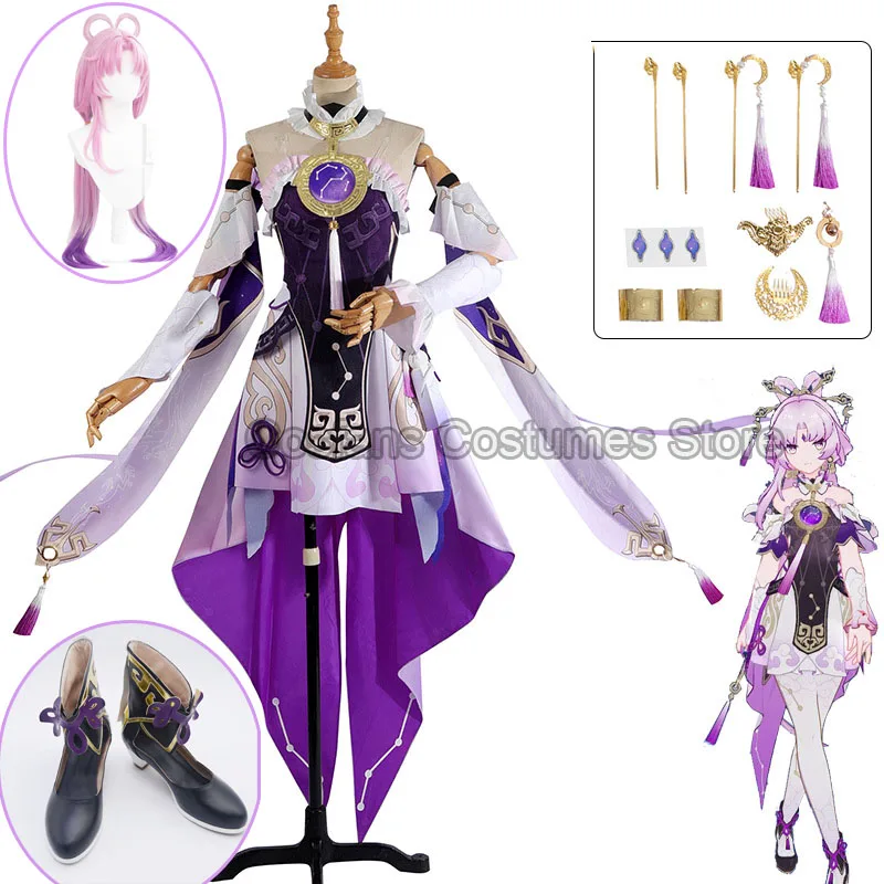 Game Honkai Star Rail Fu Xuan Cosplay Costume Dress Wig Game Star Rail Head of The Divination Commissio Fu Xuan Cosplay Pink Wig
Game Honkai Star Rail Fu Xuan Cosplay Costume Dress Wig Game Star Rail Head of The Divination Commissio Fu Xuan Cosplay Pink Wig
