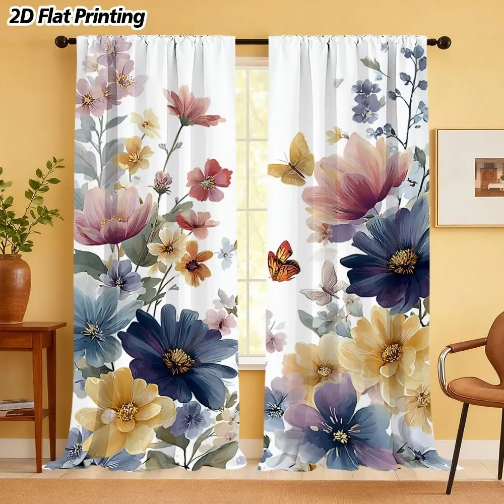 Butterfly dancing among flowers pattern Print Drapes Room Darkening Window Curtains for Home Decor,Rod Pocket Blackout Curtains
Butterfly dancing among flowers pattern Print Drapes Room Darkening Window Curtains for Home Decor,Rod Pocket Blackout Curtains