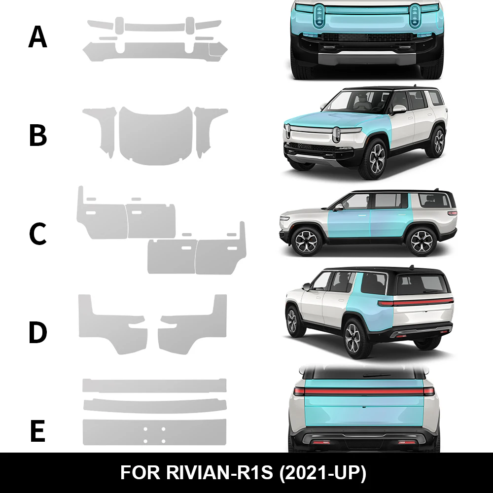 Для Rivian R1S 2021 2022 2023 2024 2025 предварительно вырезанная защитная пленка для автомобиля, прозрачный комплект PPF, ТПУ, прозрачная наклейка на корпус, Стайлинг
Для Rivian R1S 2021 2022 2023 2024 2025 предварительно вырезанная защитная пленка для автомобиля, прозрачный комплект PPF, ТПУ, прозрачная наклейка на корпус, Стайлинг