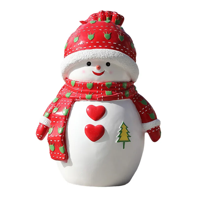 Cartoon snowman sculpture outdoor fiberglass, shopping malls, hotels, real estate communities
Cartoon snowman sculpture outdoor fiberglass, shopping malls, hotels, real estate communities