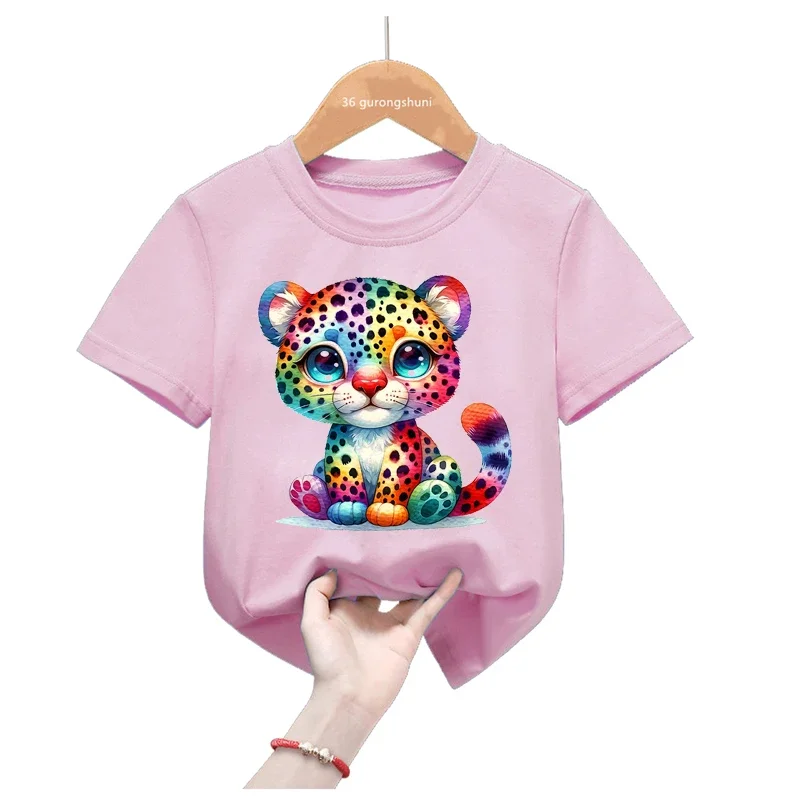 Colorful Tiger Animal Print T Shirt For Girls/Boy Harajuku Kawaii Kids Clothes Birthday Gift Summer Fashion Short Sleeve T-Shirt
Colorful Tiger Animal Print T Shirt For Girls/Boy Harajuku Kawaii Kids Clothes Birthday Gift Summer Fashion Short Sleeve T-Shirt