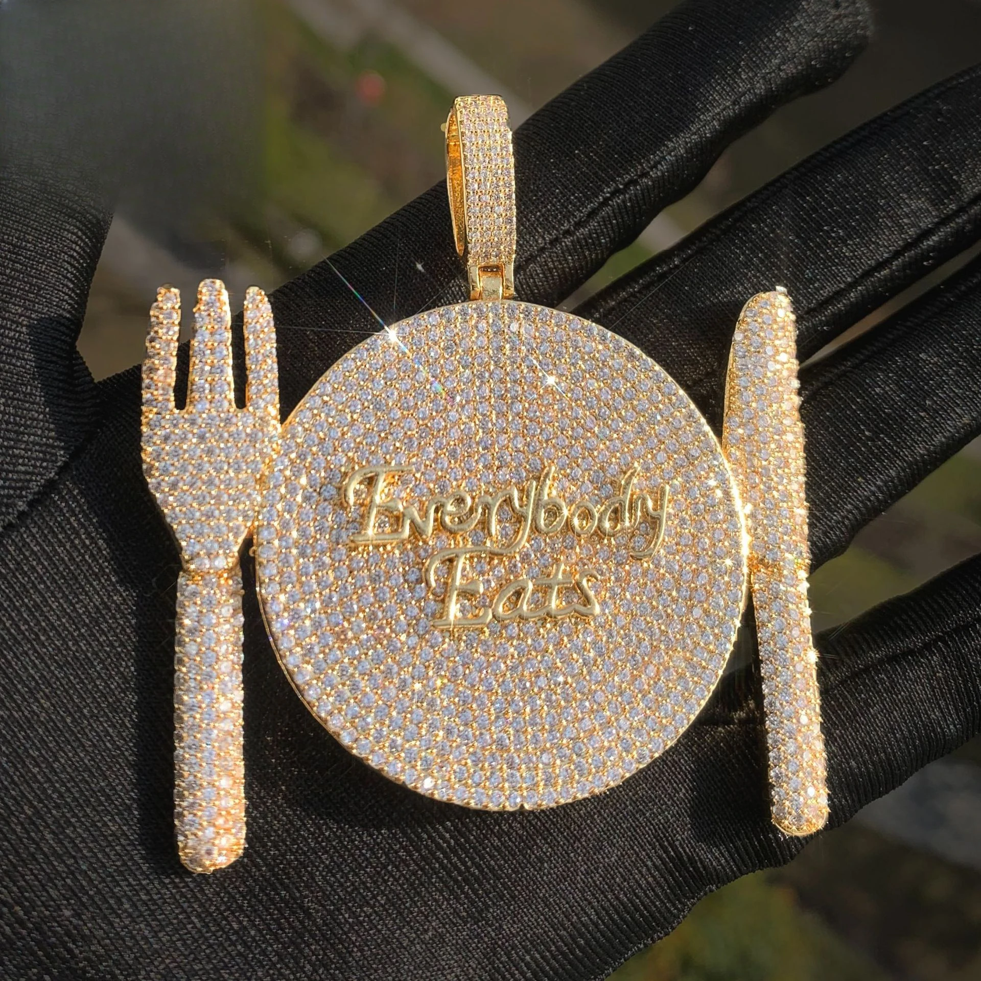 Men's Hiphop Cutlery Pendant Full-cut Zircon Fork & Spoon Design Punk Chain Festival Daily Wear
Men's Hiphop Cutlery Pendant Full-cut Zircon Fork & Spoon Design Punk Chain Festival Daily Wear