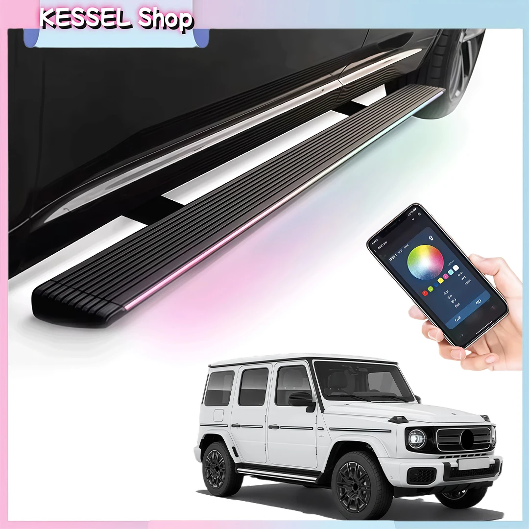 Deployable Power Side Step with LED Light Electric Running Boards for Mercedes Benz G Class G580 EV 2025 2026 Retractable Steps
Deployable Power Side Step with LED Light Electric Running Boards for Mercedes Benz G Class G580 EV 2025 2026 Retractable Steps